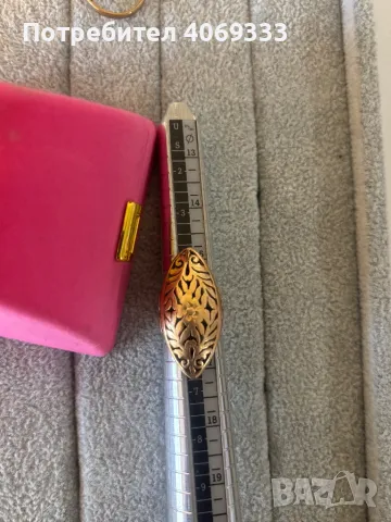 Красив Златен пръстен бадем 6.5гр 14к, снимка 11 - Пръстени - 49872292