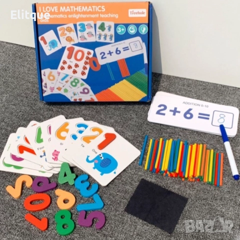 Дървена образователна игра за най-малките на английски език WJ4