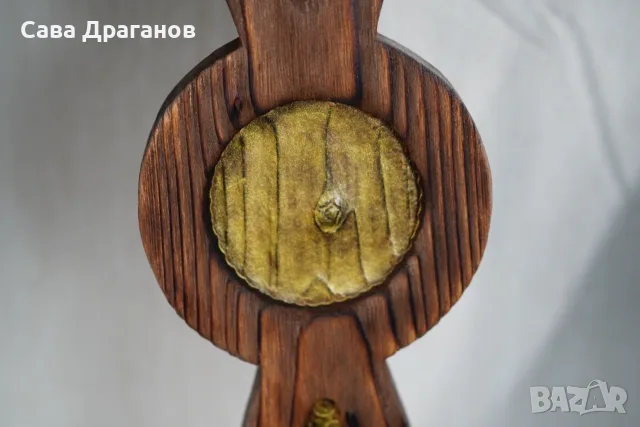 "Златният Скиптър" Скулптура от масивна дървесина смърч, снимка 4 - Други - 55709174