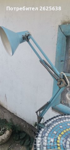 Винтидж работна лампа с чупещи рамена, снимка 5 - Настолни лампи - 42079779