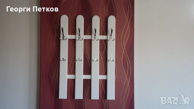 Закачалка от масив, с четири елемента., снимка 2 - Закачалки - 52823179