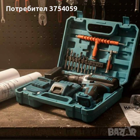 Комплект бормашина с двойна батерия и безчетков мотор за точност и мощност във всеки детайл, снимка 4 - Бормашини - 53152040