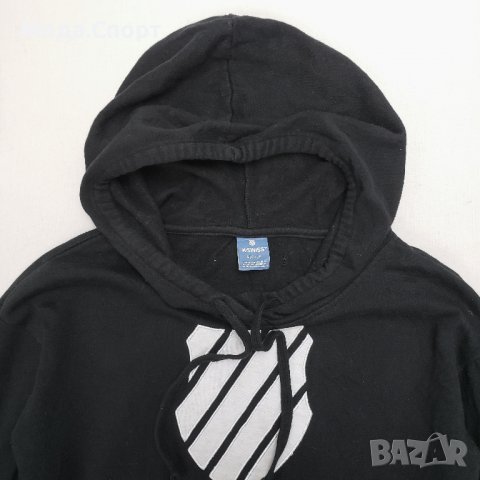 K-SWISS logo hoodie Оригинален Памучен Суичър Като Нов (S), снимка 3 - Суичъри - 38845700