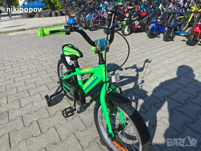 BG Детски велосипед 16" MASTER зелен, снимка 5 - Велосипеди - 54334239