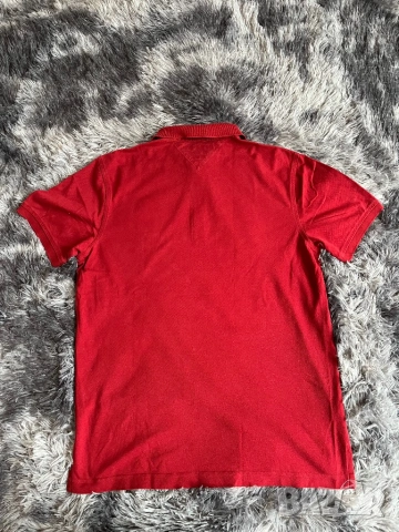 Поло Tommy Hilfiger Бордо L , снимка 3 - Ризи - 54257918