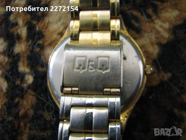 Мъжки часовник с позлата Q&Q, снимка 2 - Антикварни и старинни предмети - 29963386