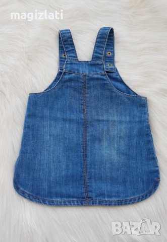 Дънков сукман за бебе 3-6 месеца, снимка 4 - Бебешки рокли - 37972821