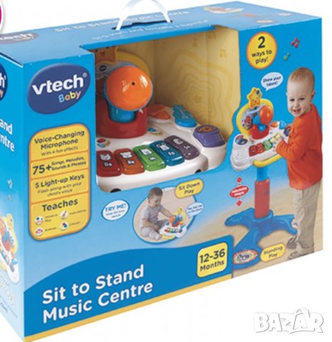 РАЗПРОДАЖБА! Vtech Музикална Кула-Степер "Седни-Стани, снимка 3 - Музикални играчки - 34896059