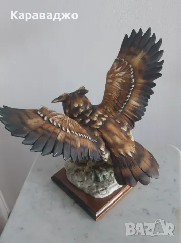 Статуетка Сова Capodimonte, снимка 5 - Статуетки - 48361358