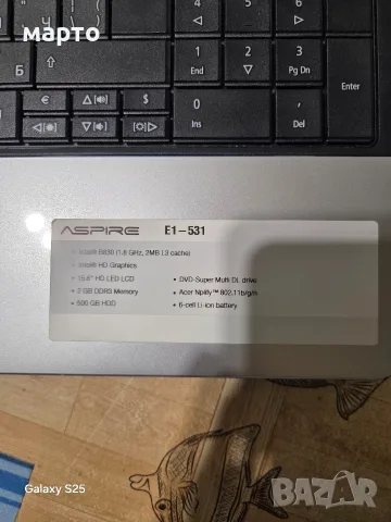 Acer Aspire E1-531, снимка 4 - Лаптопи за дома - 56183550