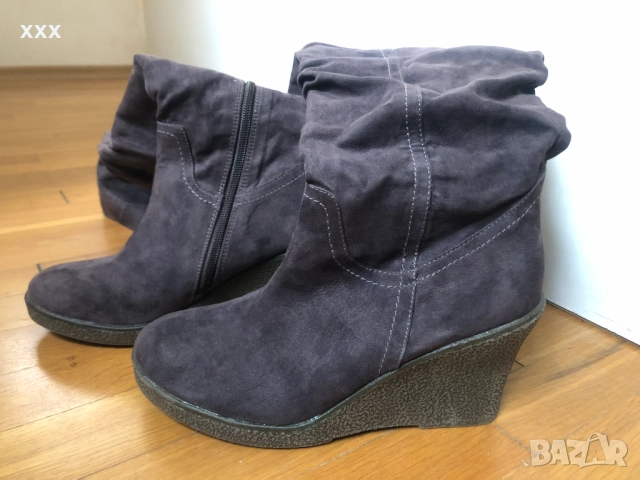 Дамски велурени чизми, снимка 9 - Дамски ботуши - 52965696