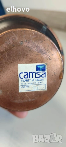 Медна ваза, снимка 5 - Антикварни и старинни предмети - 45977079