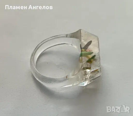 Плексигласов пръстен, снимка 3 - Пръстени - 49559362