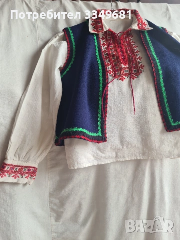Детско етно комплект(риза,елек раница), снимка 3 - Други ценни предмети - 53896167