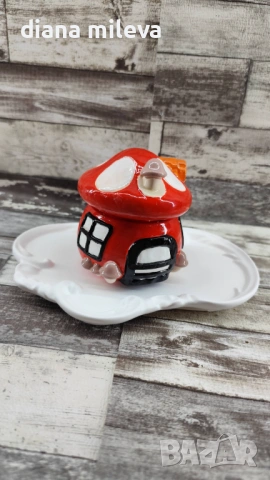 Гъбка кутийка за съкровища!!!, снимка 6 - Декорация за дома - 53125909