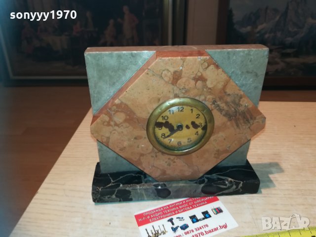 made in france-мраморен часовник 1602211836, снимка 3 - Антикварни и старинни предмети - 31840550