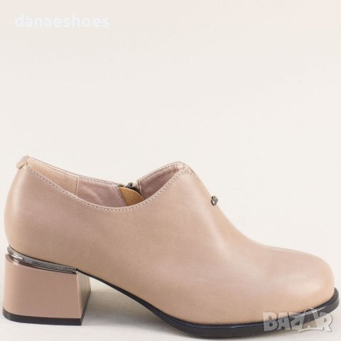 Дамски обувки на ток в бежово , снимка 2 - Дамски обувки на ток - 42270612