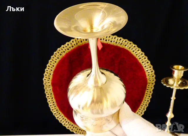 Фантастичен бронзов сервиз,чаши за вино., снимка 8 - Антикварни и старинни предмети - 48176508