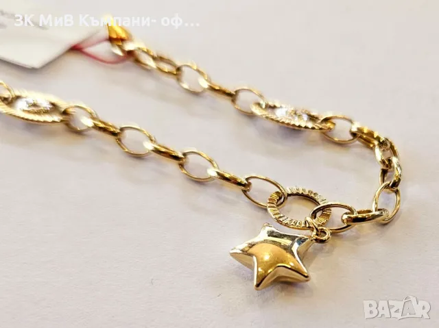 Златна гривна 4.1гр 06580-24/3, снимка 2 - Гривни - 49385820