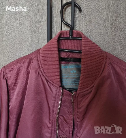 Оригинално дамско яке бомбър Alpha Industries MA-1 VF 59, размер M, снимка 4 - Якета - 55735136