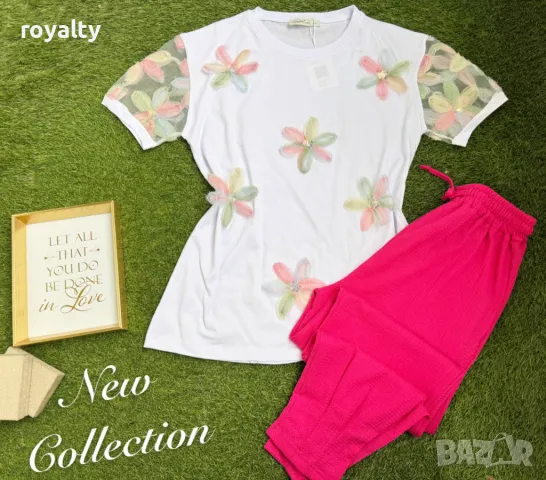 Памучни дамски комплекти Различни дизайни , снимка 3 - Комплекти - 49754809