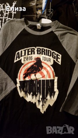 ALTER BRIDGE официална бейзбол блуза Last Hero European Tour 2016 Myles Kennedy, Mark Tremonti, снимка 1