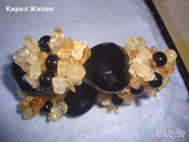 ПРЕКРАСНА СКЪПОЦЕННА ФЕШЪН АРТ ГРИВНА от ЕСТЕСТВЕНИ ПОЛУСКЪПОЦЕННИ ФАСЕТИРАНИ КАМЪНИ 28006, снимка 13 - Гривни - 37065334