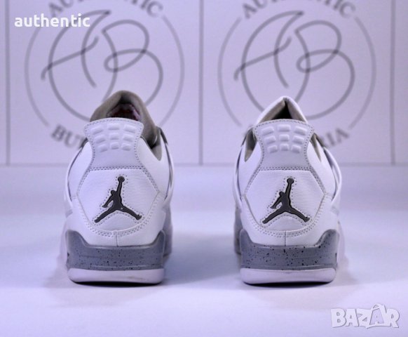 Nike Jordan Retro 4 White Oreo, Taupe Haze, Purple Metallic, снимка 10 - Спортни обувки - 39215114