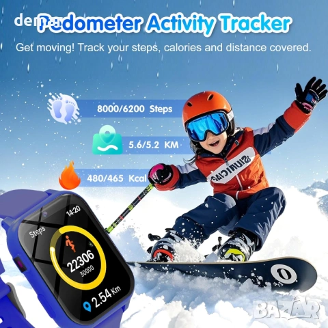 Детски смарт часовник с 18 игри, смарт часовник за деца с камера, снимка 4 - Смарт часовници - 54224405