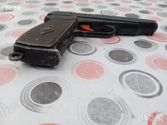 Стар немски метален кабзен пистолет, снимка 3 - Други ценни предмети - 38988319