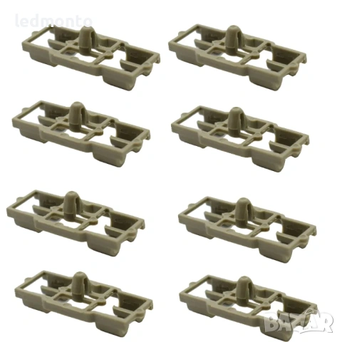 Комплект 8 сиви щипки за уплътнения на врати и капак BMW X5 E53, 7 