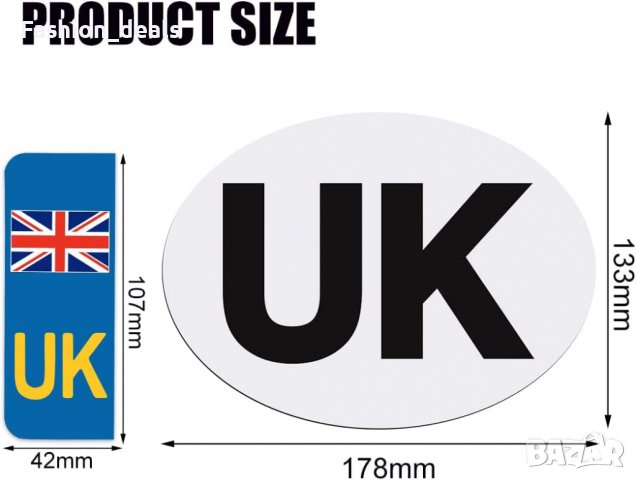 Нови стикери за кола за Европа винилови стикери за автомобили с регистрационен номер на UK, снимка 2 - Аксесоари и консумативи - 38393411