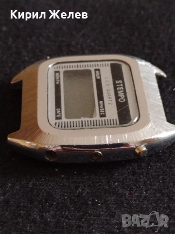 Рядък модел електронен часовник STEMPO MUNCHEN LCD QUARTZ перфектен за колекционери - 26859, снимка 3 - Антикварни и старинни предмети - 36554761