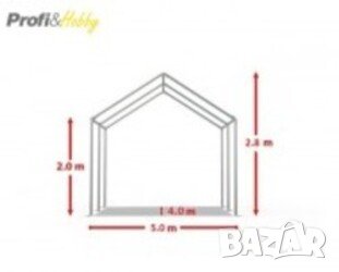 Професионална шатра за градината 5х4 м, 100% водоустойчива, снимка 2 - Градински мебели, декорация  - 29502736