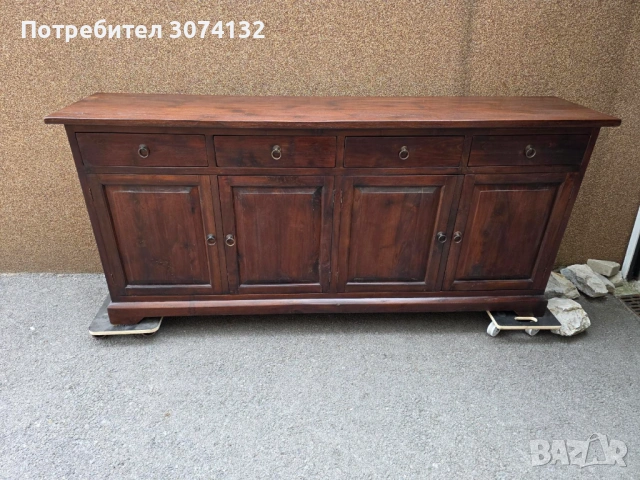 Контрабюфет в стил Рустик изработен изцяло от дърво, снимка 5 - Бюфети - 53569838