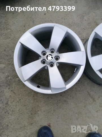 Джанти 5х100х17  оригинални за Skoda. , снимка 4 - Гуми и джанти - 54170637