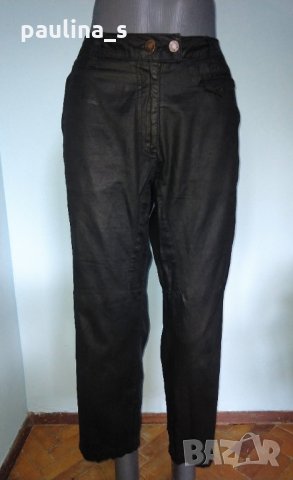 Дизйнерски панталон с кожен ефект "Kello"® / голям размер , снимка 1 - Панталони - 15475101
