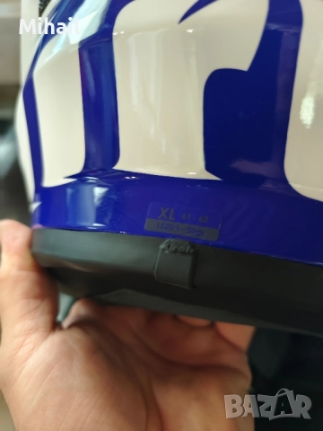 KАСКА AIROH VALOR WINGS BLUE GLOSS , снимка 5 - Аксесоари и консумативи - 51785488