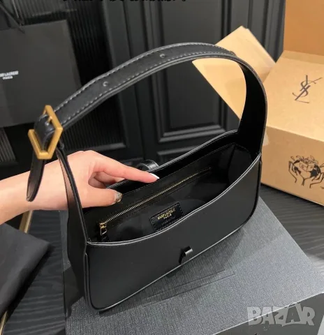 Saint Laurent Le 5 À 7 Hobo Bag – Black, снимка 9 - Чанти - 56467777