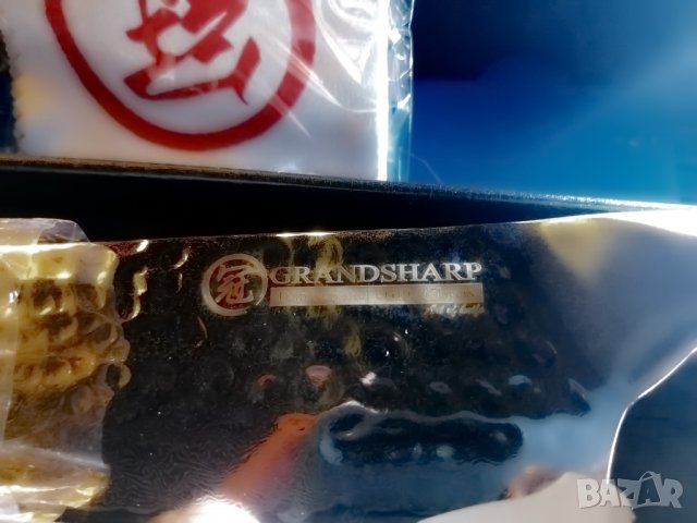 Професионален Нож от Дамаска стомана., снимка 3 - Прибори за хранене, готвене и сервиране - 19186192