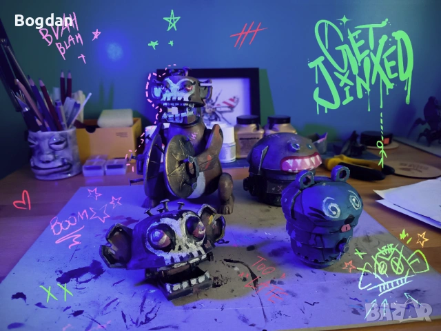 Комплект косплей аксесоари Джинкс Arcane Jinx Cosplay Props