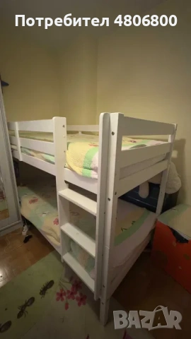 Двуетажно легло с матрак, снимка 12 - Спални и легла - 54326016