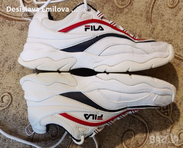 Дамски кожени МАРАТОНКИ "FILA" РАЗМЕР 37,5 , снимка 4 - Маратонки - 38882434