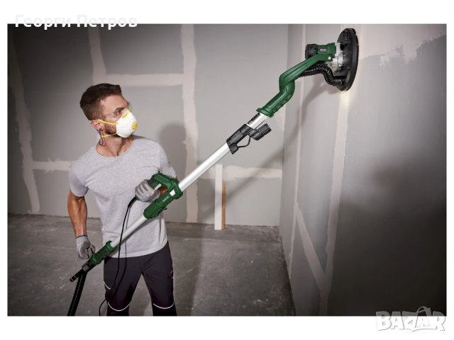 Немска шлайф машина за тавани и стен Parkside Жираф ++ 6 бр. кръгли ша