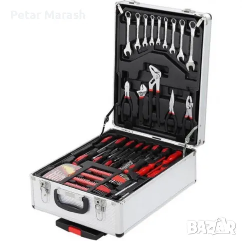 Куфар с инструменти 499 части KraftWorld – тресчотка, ключове, отвертки, клещи, снимка 13 - Куфари с инструменти - 50335448