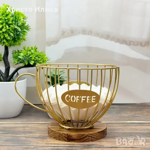 Oрганайзер кошница за съхранение на кафе капсули Метална чаша , снимка 2 - Аксесоари за кухня - 49286315