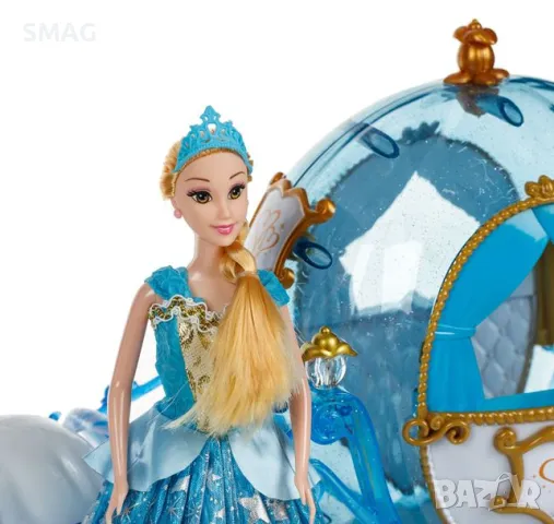 Кукла принцеса с карета и кон S_1230612, снимка 2 - Кукли - 48247167