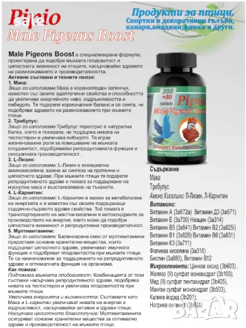 Pipio Male Pigeons Boost за птици, снимка 2 - други­ - 47774606