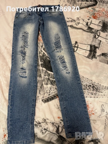 Стилни дънки с модерен distressed ефект на марката Willed Wear., снимка 2 - Дънки - 24677166