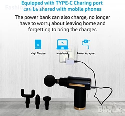 Нов Дълбокотъканен ръчен мини пистолет за масаж 6 скорости, снимка 6 - Масажори - 42490968